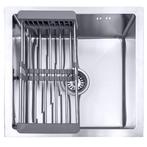 Spoelbak + Droogrek | Wasbak | Gootsteen | 44x44x20cm | RVS, Huis en Inrichting, Keuken | Keukenelementen, Verzenden, Nieuw