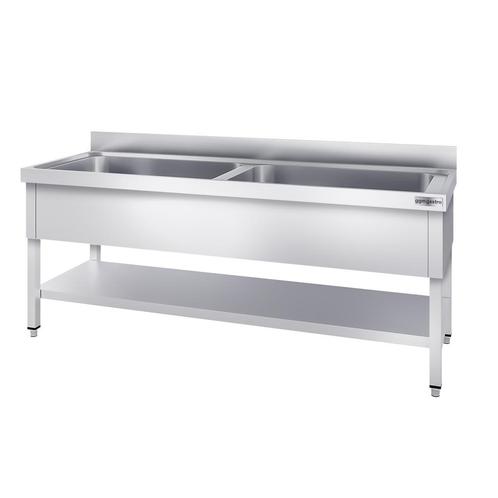 GGM Gastro | Pot- Spoelunit - 1800x700mm - met onderbouw & 2, Huis en Inrichting, Keuken | Potten en Pannen, Overige materialen