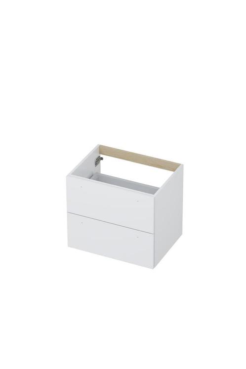 Onderkast INK 2 laden met grepen gelakt 60 cm x 45 cm x 52, Doe-het-zelf en Verbouw, Sanitair, Bad, Nieuw, Ophalen of Verzenden