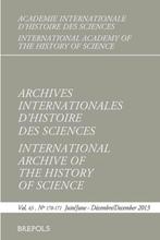 Archives Internationales dHistoire des Sciences, Ophalen of Verzenden, Nieuw