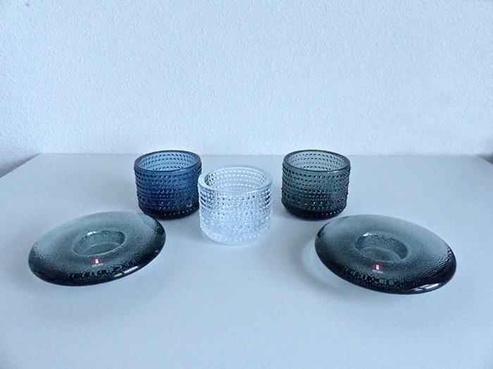 Iittala - Oiva Toikka en Markku Salo - Kaarsenhouder (5) -, Antiek en Kunst, Curiosa en Brocante
