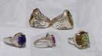 Zilver, agaat & messing & robijn & turquoise & alexandriet &