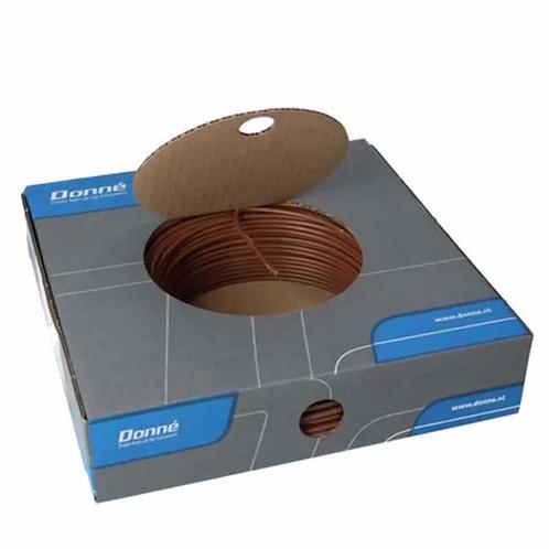 Donne VD Installatiedraad 2,5mm2 bruin - 100 meter, Doe-het-zelf en Verbouw, Elektra en Kabels, Ophalen of Verzenden
