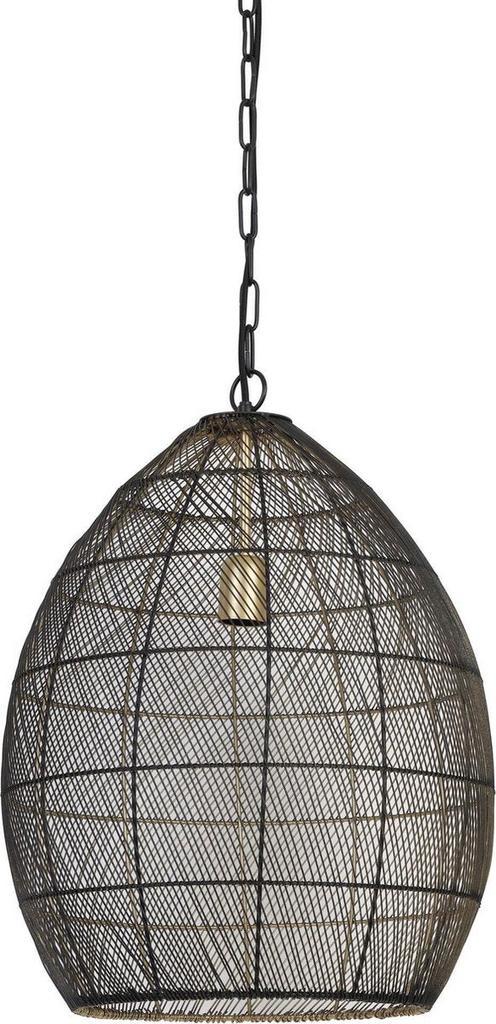 2dekans | Light & Living Hanglamp Meya - Zwart - Ø40cm -, Huis en Inrichting, Lampen | Hanglampen, Zo goed als nieuw, Ophalen of Verzenden