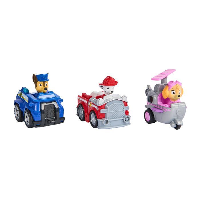 PAW Patrol - Rescue Racers Pull Back Auto, 3st., Kinderen en Baby's, Speelgoed | Actiefiguren, Ophalen of Verzenden