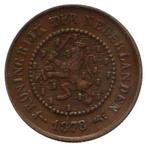 ½ Cent 1878-1886 Willem III (nieuw type) ZFr, Postzegels en Munten, Munten | Nederland, Verzenden