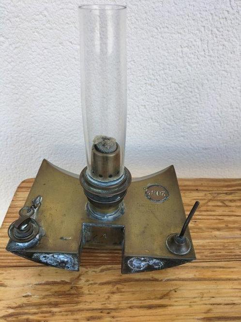 Inbouw wandlamp - Glas, Messing - Lamp SNCF wagon eerste, Antiek en Kunst, Curiosa en Brocante