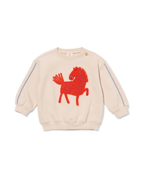 HEMA Baby sweater paard ecru, Kinderen en Baby's, Babykleding | Overige, Nieuw, Verzenden