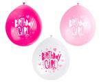 Ballonnen Birthday Girl 28cm 10st, Verzenden, Nieuw