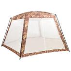 Zwembadtent 660x580x250 cm stof camouflage (Buitenrecreatie)