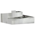 Tuin Bloempot Zilver 100x100x50 | Retourdeal | 64% Korting, Tuin en Terras, Bloempotten, 40 cm of meer, Vierkant, Nieuw, Ophalen of Verzenden