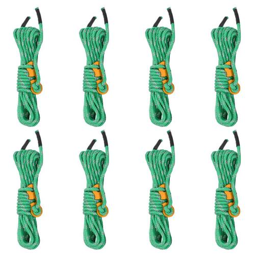 vidaXL Tentscheerlijnen met spanners 8 st reflecterend 4 m 4, Caravans en Kamperen, Kampeeraccessoires, Nieuw, Verzenden