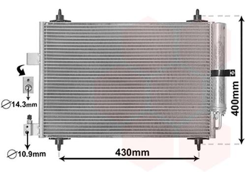 LUCHTCONDENSATOR VOOR CITROEN C5 RC/RE 2004-2008 6455CP, Auto-onderdelen, Airco en Verwarming, Nieuw, Ophalen of Verzenden