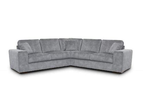 Hoekbankstel Berlicum - hoekbanken - Zilver, Huis en Inrichting, Banken | Sofa's en Chaises Longues, Nieuw, Stof