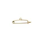 Gouden vintage veiligheidsspeld broche 14 krt, Ophalen of Verzenden, Nieuw