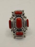 Zilver - Ring - Zilveren ring/koraal