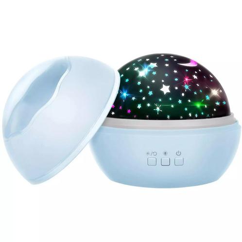 Izoxis Blauwe Projector Nachtlamp - Sterrenhemel en Onder..., Huis en Inrichting, Lampen | Wandlampen, Nieuw, Ophalen of Verzenden