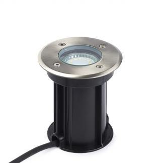 Grondspot | Ranex (Led, 230 lm, Geborsteld staal, Rond), Tuin en Terras, Buitenverlichting, Nieuw, Verzenden