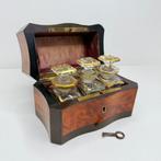 Doos - Napoleon III geurdoos - Gestoord hout, ebben loupe,, Antiek en Kunst