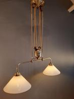 Hangende plafondlamp - Bibliotheeklamp - Katrollamp - Glas,