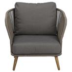 Volterra lounge balkonset 4 delig licht bruin wicker, Ophalen of Verzenden, Nieuw