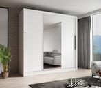 Kledingkast Wit 204x63x205 Garderobekast met spiegel, Huis en Inrichting, Kasten | Vitrinekasten, Nieuw, 200 cm of meer, Modern