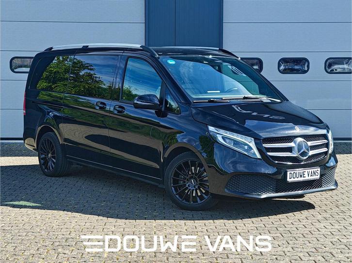 Mercedes-Benz V-Klasse V300 L2 9G-Tronic Leder MBUX Dubbel C, Auto's, Bestelauto's, Onderhoudsboekje, Lease, Zwart, Automaat, Overige kleuren