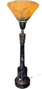 Staande lamp - Gemarmerd - Art Deco tafellamp