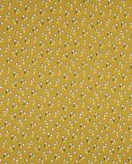 Katoen Fantasie Wolkjes Oker, Nieuw, Geel