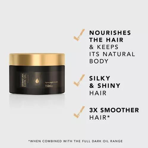 Sebastian Professional Dark Oil Lightweight Mask, Sieraden, Tassen en Uiterlijk, Uiterlijk | Haarverzorging, Nieuw, Verzenden