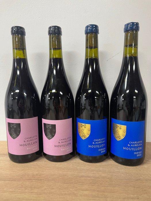 2022 Domaine Aurelien & Charlotte Houillon: Indigo x2,, Verzamelen, Wijnen