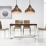 vidaXL Plafondlampen halve bolvorm koperkleurig 2 st, Huis en Inrichting, Verzenden, Nieuw