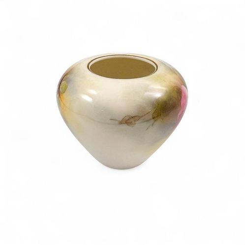 Royal Worcester - Edwardian hand-painted porcelain vase with, Antiek en Kunst, Antiek | Glas en Kristal