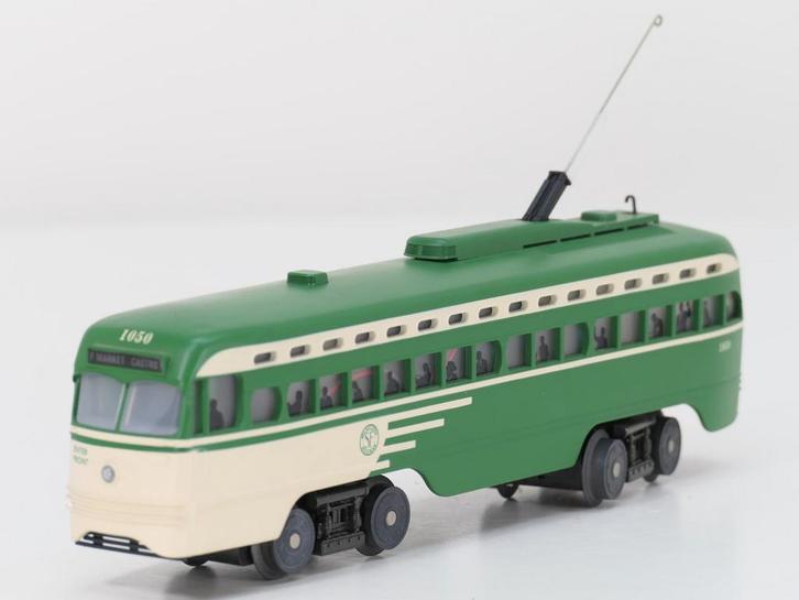 Schaal 0 RailKing 30-2504-1 elektrische tram PCC Car San..., Hobby en Vrije tijd, Modeltreinen | Overige schalen, Wisselstroom