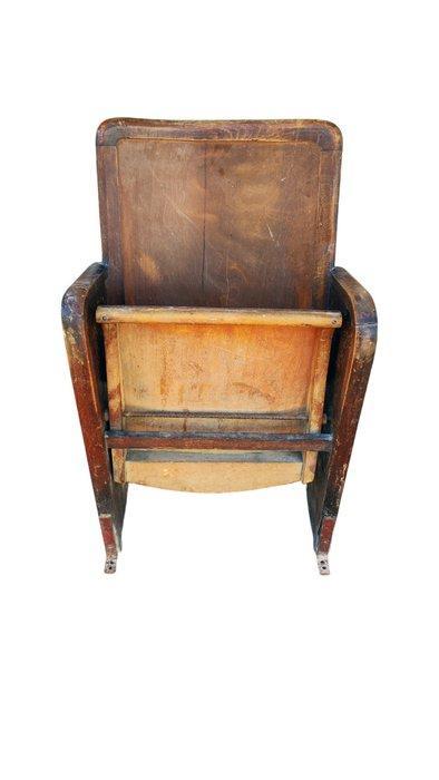 Fauteuil - Theater / Industriële bioscoopstoel - Vintage, Antiek en Kunst, Antiek | Wandborden en Tegels