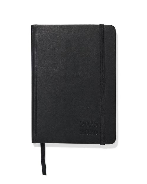 HEMA Schoolagenda 25-26 18.3x13cm PU zwart, Diversen, Agenda's, Nieuw, Verzenden