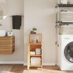 vidaXL Badkamerkastje met schap 36x33x87 cm bamboe, Huis en Inrichting, Kasten | Overige, Verzenden, Nieuw