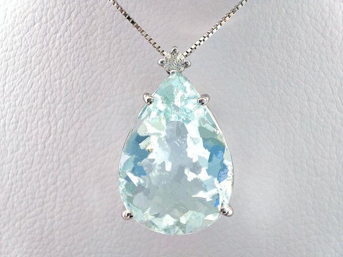 Zonder Minimumprijs - Ketting met hanger - 18 karaat Witgoud, Sieraden, Tassen en Uiterlijk, Antieke sieraden