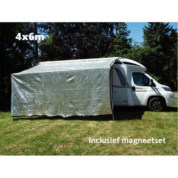 Zonnescherm - Aluminium Schaduwnet 4 x 6 m incl magneetset