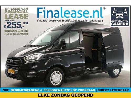 Ford Transit Custom 2.0 EcoBlue L2H2 Airco Cam Cruise €255pm, Auto's, Bestelauto's, Lease, Handgeschakeld, Diesel, Ford, Zwart
