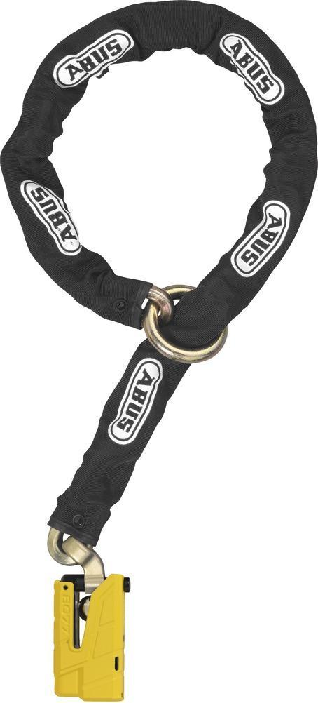 ABUS Granit Detecto 8077 Kettingslot + Loop - 120 cm, Motoren, Accessoires | Sloten, Verzenden