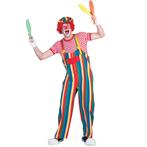 Tuinbroek Circus Clown gekleurde strepen, Kleding | Heren, Carnavalskleding en Feestkleding, Nieuw, Ophalen of Verzenden