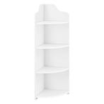 Hoekkast Bjurholm met 4 vakken kolomkast 90x28x28 cm wit, Verzenden, Nieuw
