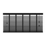 Houten jaloezie - 160x180 cm (bxh) - 50 mm - mat zwart, Huis en Inrichting, Stoffering | Gordijnen en Lamellen, Nieuw, Verzenden