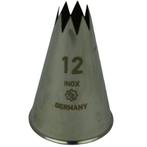 Spuitmondje gekarteld 8 Tands RVS 12mm**, Verzenden, Nieuw