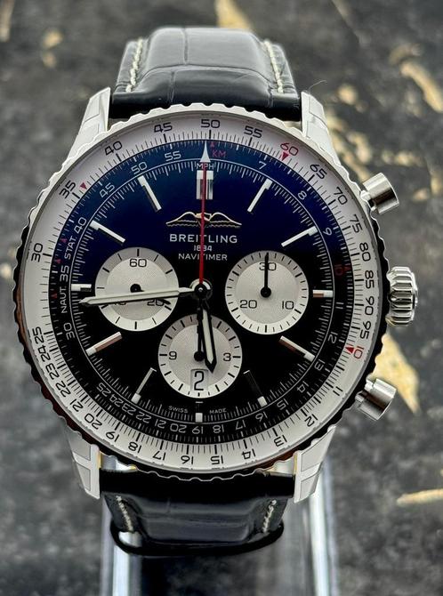 Breitling Navitimer B01 Chronograph 46mm - New 2025, Sieraden, Tassen en Uiterlijk, Horloges | Heren, Leer, Nieuw, Staal, Breitling