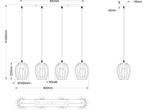 Hanglamp Grid Ø 16cm 4-lichts - R31374032, Verzenden, Nieuw