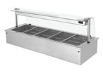 GGM Gastro | Bain-marie inbouw - 1,8m - 5x GN 1/1 - met |, Zakelijke goederen, Horeca | Meubilair en Inrichting, Verzenden, Nieuw in verpakking