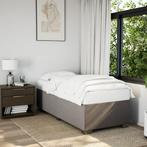vidaXL Bedframe zonder matras 80x200 cm stof taupe, Eenpersoons, Verzenden, Nieuw, 80 cm
