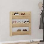 vidaXL Wandschoenenkast 80x18x90 cm bewerkt hout sonoma, Verzenden, Nieuw